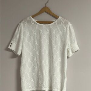 NWOT Elegant White Lace Women's Top